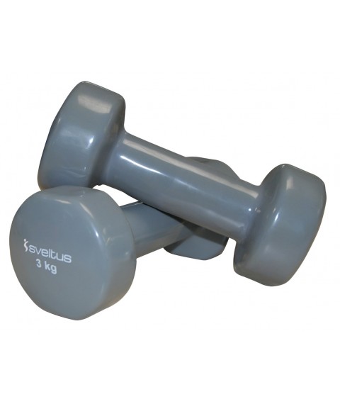 Dumbbells SVELTUS Epoxy 1183 2x3 kg Grey