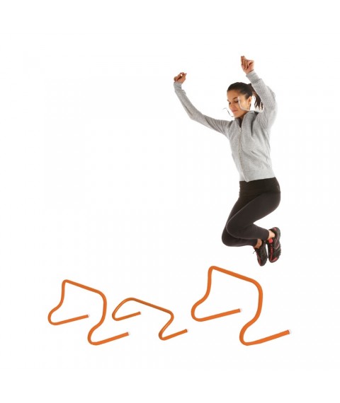 Training step HURDLE 15cm ORANGE 1pcs PVC