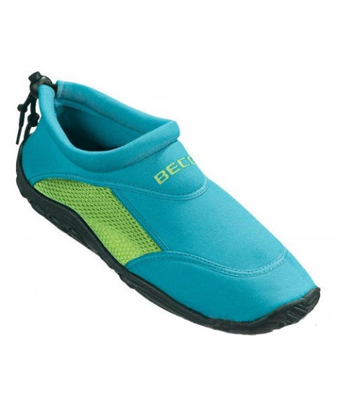 Aqua shoes unisex BECO 9217 668 43 urqoise/green