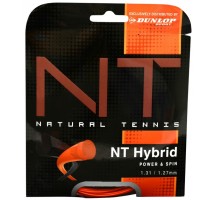 STRINGS - Tennis string Dunlop NT HYBRID ORANGE+ set 1.31/1.27mm, set, 12m, Black/Orange Tennis string Dunlop NT HYBRID ORANGE+ set 1.31/1.27mm, set, 12m, Black/Orange