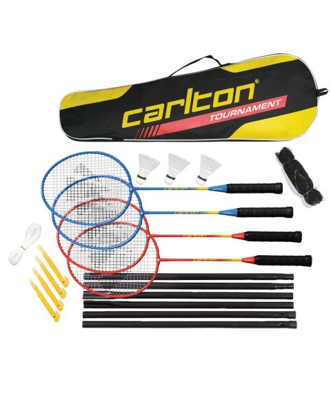 Badminton set Carlton TOURNAMENT 4 rackets+3shuttlecocks+net+bag