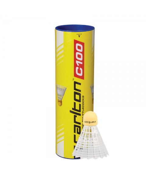 Badminton shuttlecocks Carlton C100 synthetic, medium speed, 3 pcs.