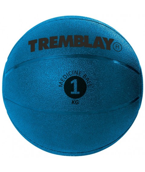 Weighted ball TREMBLAY Medicine Ball 1kg D17,5cm Blue for throwing