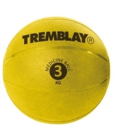 Weight ball TREMBLAY Medicine Ball 3kg D23cm Yellow for throwing