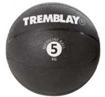 WEIGHTED AND MEDICINE BALLS - Weight ball TREMBLAY MedicineBall 5kg D27.5 cm Black for throwing Weight ball TREMBLAY MedicineBall 5kg D27.5 cm Black for throwing