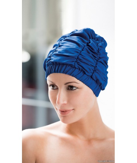 FASHY  shower cap with plastic lining 3620 50 blue