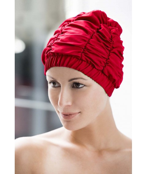 FASHY  shower cap with plastic lining 3620 40 red
