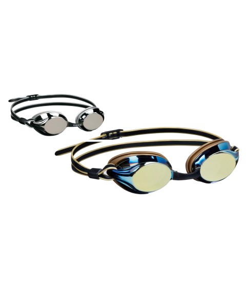 Swimming goggles BECO Competition UV antifog 9933 asort. silver, gold