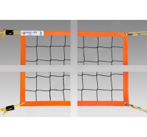 Volleyball net BEACH ECONOM PP-8,5x1m 100x100X2,5mm, 4 locks, cord