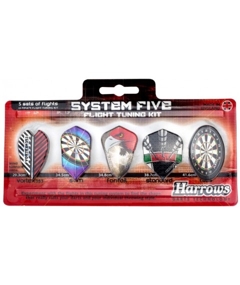 Darts flights HARROWS SYSTEM 5 TUNING KIT 5 sets x 3