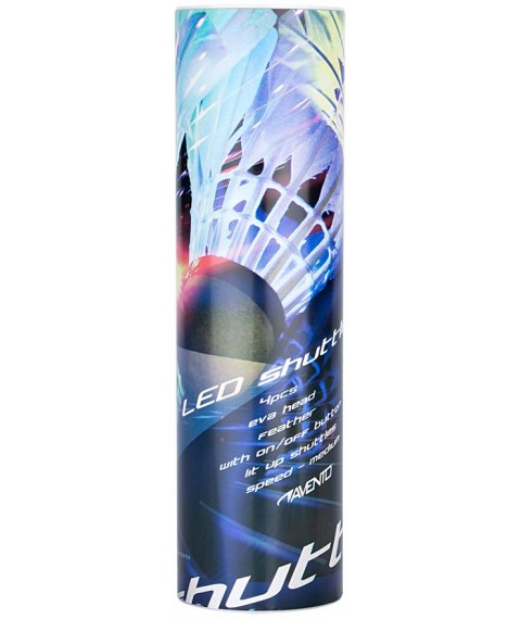 Badminton shuttles in tube Avento 65SF 4 pieces