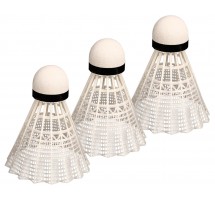 Badminton shuttles AVENTO 65SD 3pcs White/Black