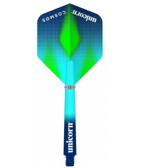 Darts shafts wiht flight UNICORN Cosmos Meteor Combo Medium