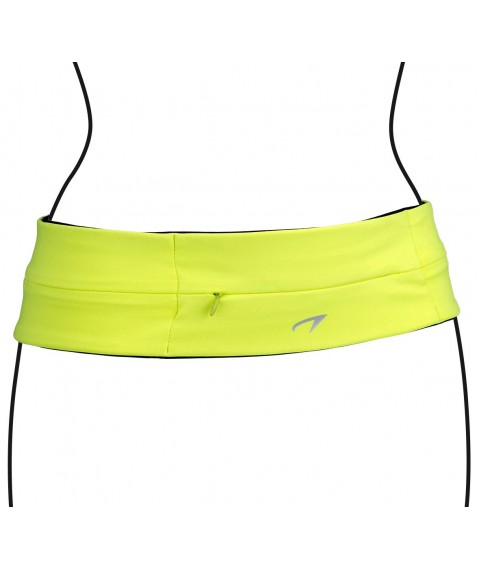 Sports Belt AVENTO 21PR L Fluorescent yellow/Black/Silver