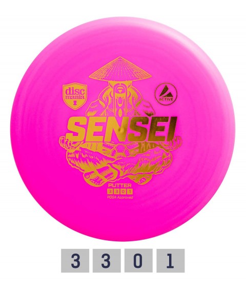 Discgolf DISCMANIA Putter SENSEI 3/3/0/1 Pink