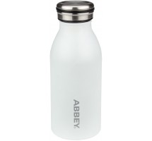 BOTTLES AND SHAKERS - Bottle thermo ABBEY Victoria 21WY WIT 350ml White / Silver Bottle thermo ABBEY Victoria 21WY WIT 350ml White / Silver