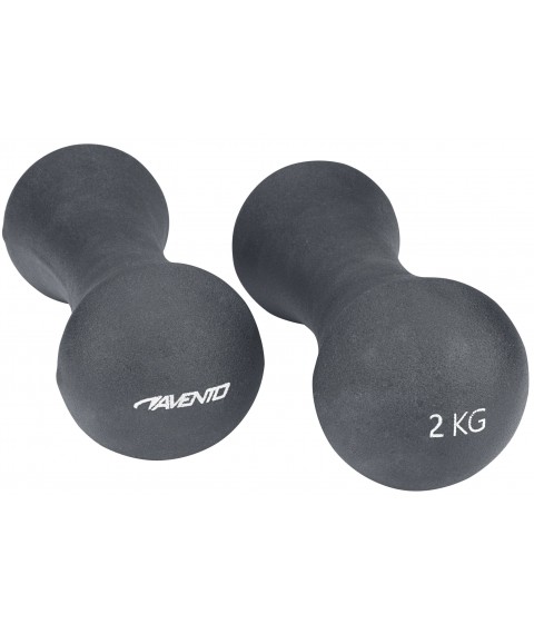 Dumbbells steel/PU AVENTO 42DB 2x2kg