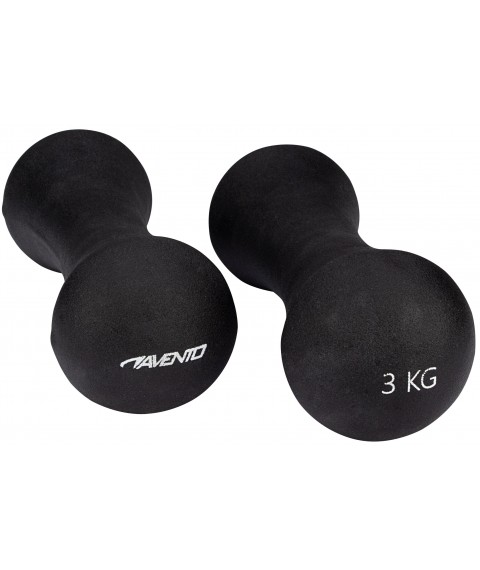 Dumbbells steel/PU AVENTO 42DC 2x3kg