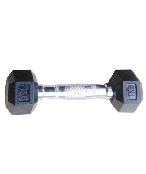 Toorx Hex rubber dumbbell 35kg