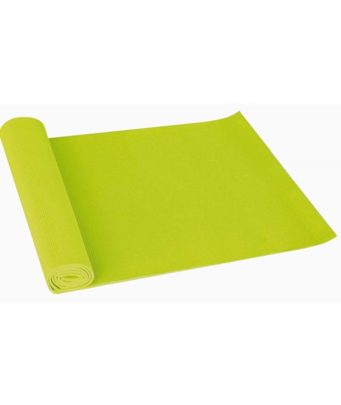 Yoga mat TOORX MAT173 non slip surface 173x60x0,4 lime green