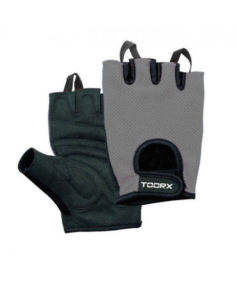 Toorx training gloves AHF028 M black/grey suede and micro-mesh