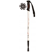 LEISURE ITEMS - Walking sticks NORDIC WALKING HIKING CANE ADJUSTABLE ANTI SHOCK 21SU ZIR Silver/Red/Black Walking sticks NORDIC WALKING HIKING CANE ADJUSTABLE ANTI SHOCK 21SU ZIR Silver/Red/Black