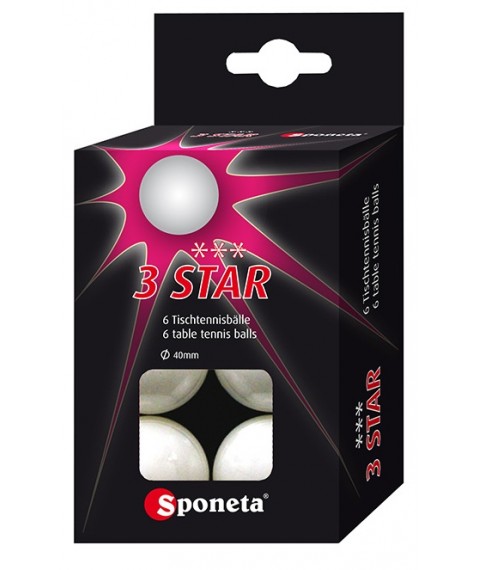 Table tennis balls SPONETA 3-star