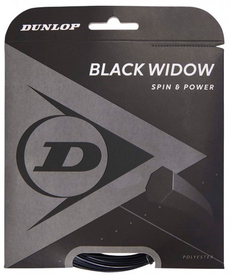 tennis string Dunlop Black Widow 16G/12m/1.31mm