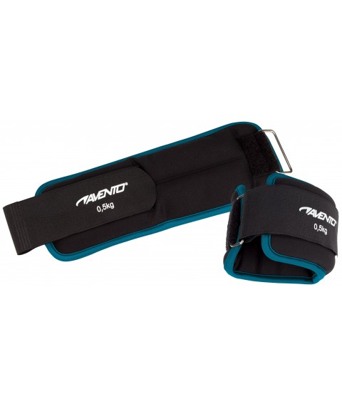 Wrist/ankle weight neopreen AVENTO 41AD 2X0,5kg Black/Blue