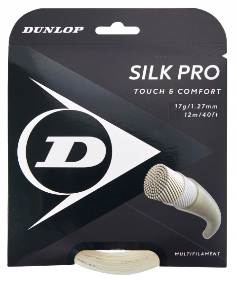 Tennis string DUNLOP Silk Pro 1.27mm 17g 12m Monofilament Natural